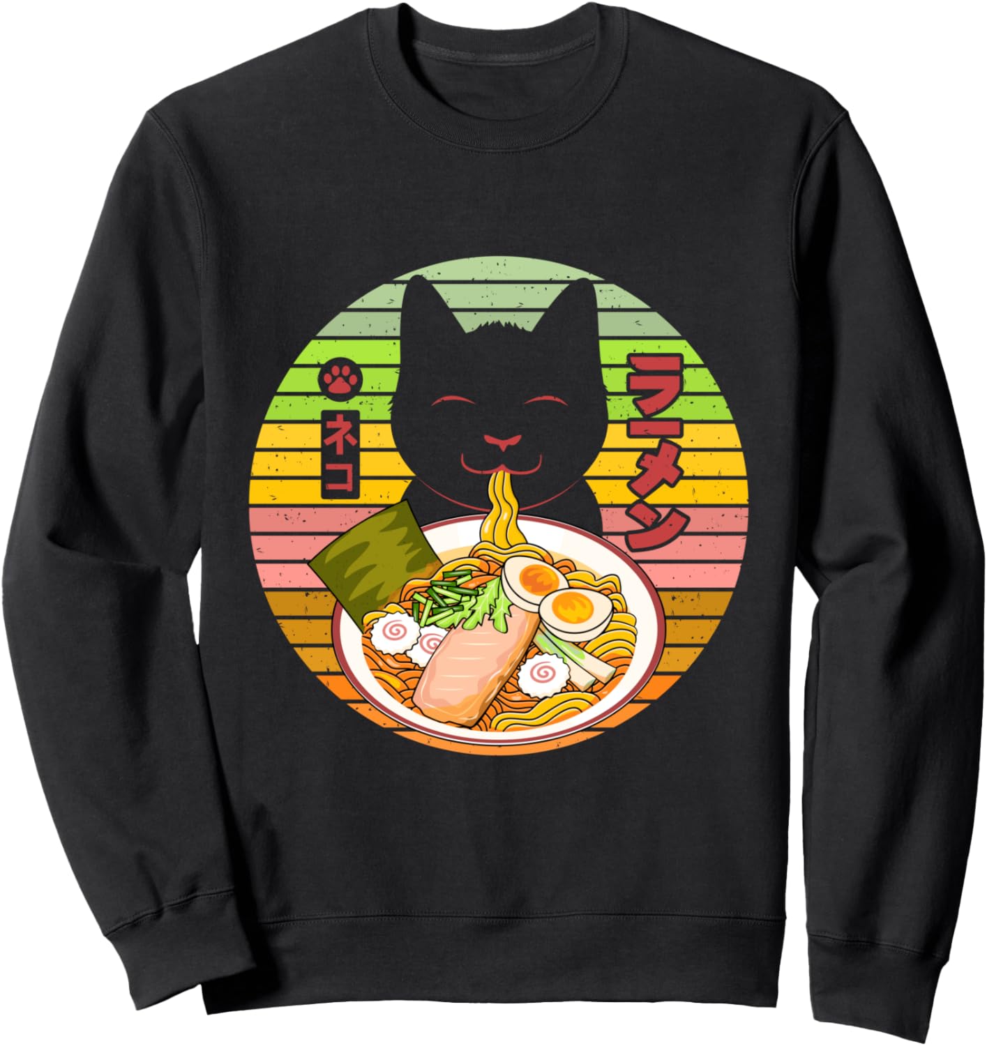 

Любители кошек, рамен, милый черный папа-кот, толстовка с надписью «Якудза» Kuroneko Ramen Gift Japan