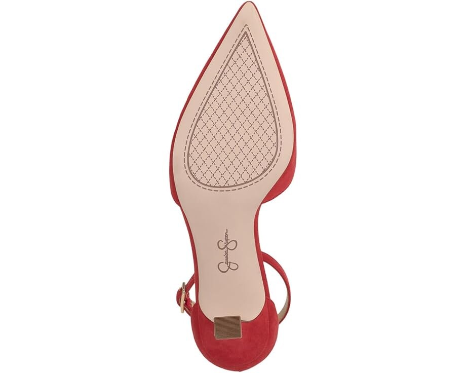 Туфли Jessica Simpson Foxena Pointed Toe Ankle Strap Pump, цвет Red Muse — фото 3
