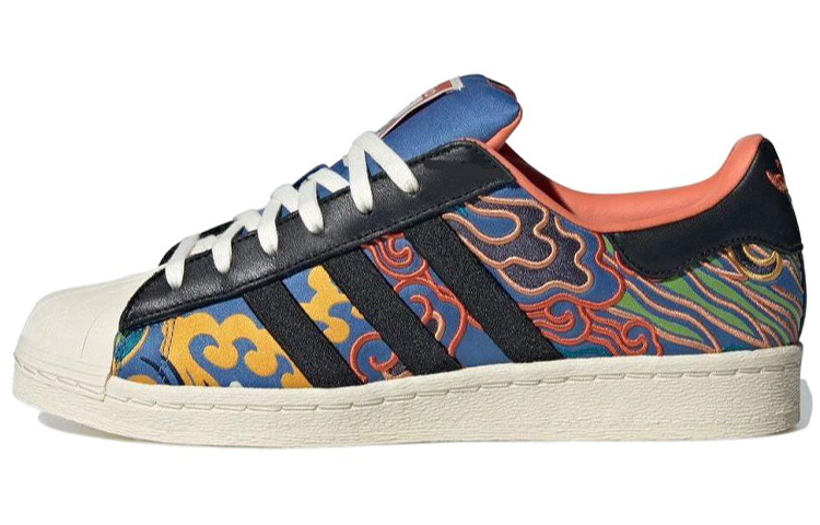 

Adidas Originals Фефей Жуань Икс Адидас Ориджиналс Суперстар "Китайский новогодний набор" — черный синий красный, цвет Black Blue Red