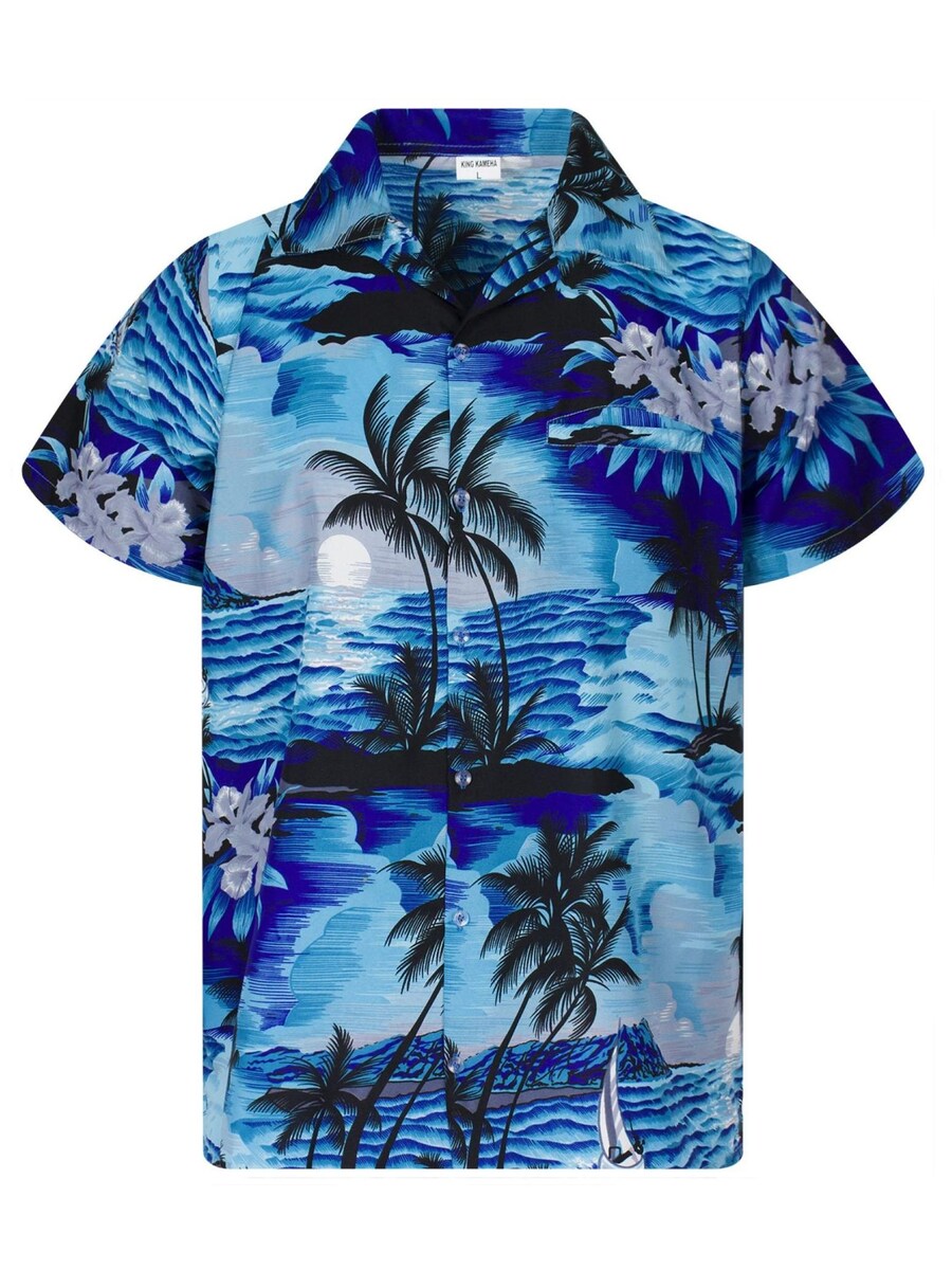 

Рубашка King Kameha Surf, небесно-синий