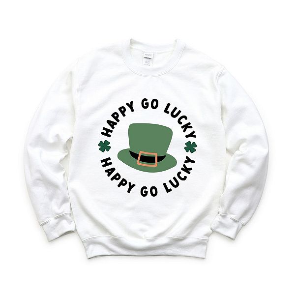 

Свитшот Happy go lucky hat Simply Sage Market, White, Белый, Свитшот Happy go lucky hat Simply Sage Market, White