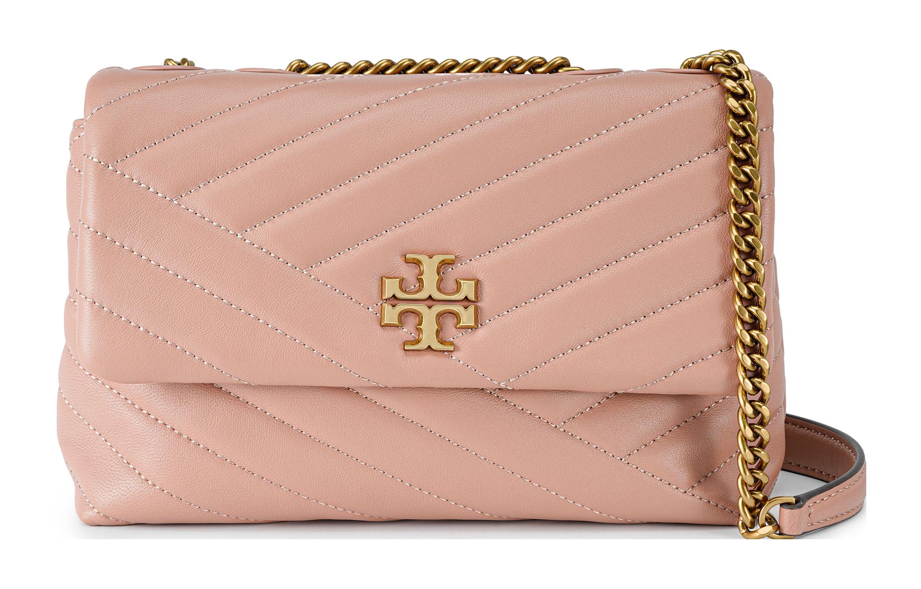 

TORY BURCH Сумка через плечо Kira из овчины, женская, розовая, Trumpets