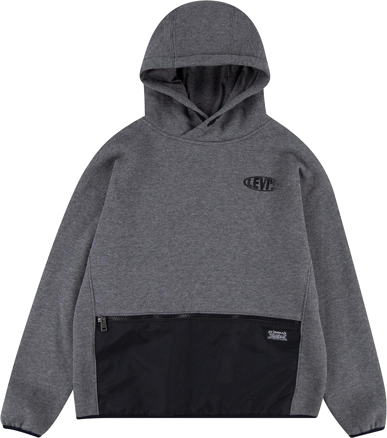 

Худи Levi'S Nylon Pullover Hoodie, угольный