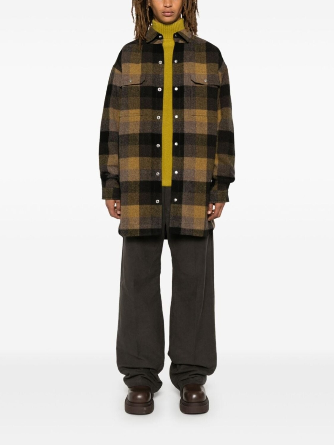 

Rick Owens брюки Geth, серый