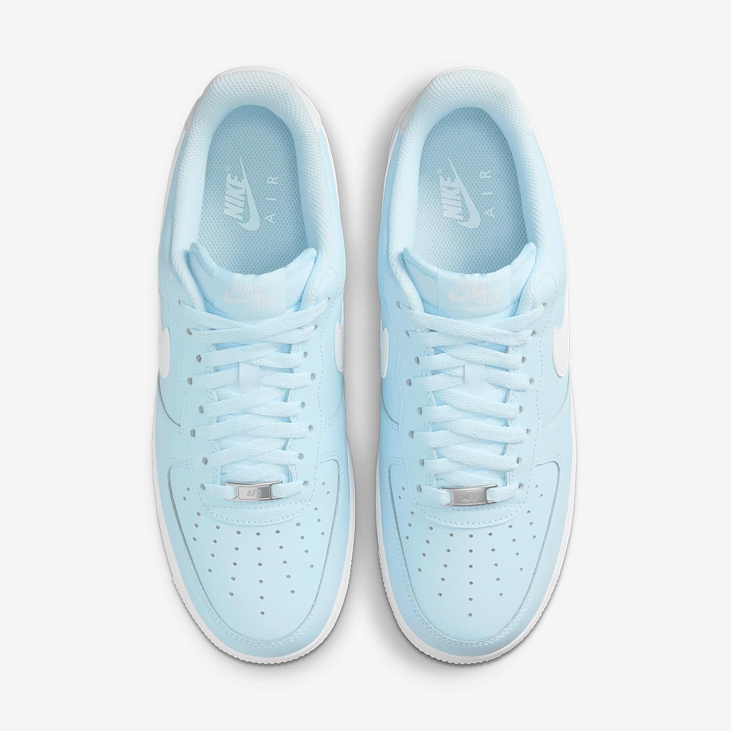 Кроссовки Nike Air Force 1 '07 мужские, Glacier Blue/White — фото 4