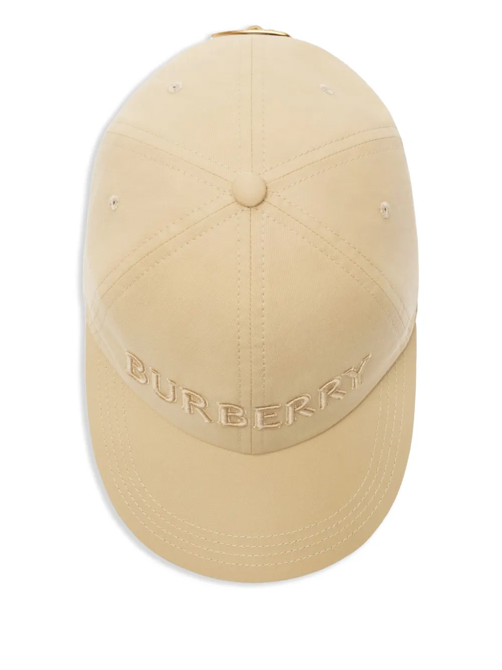 Бейсболка BURBERRY из габардина, бежевая — фото 3