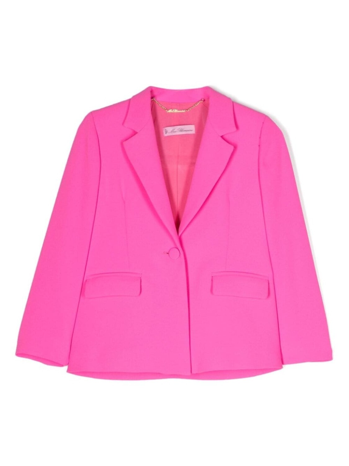 

Miss Blumarine однобортный блейзер, розовый