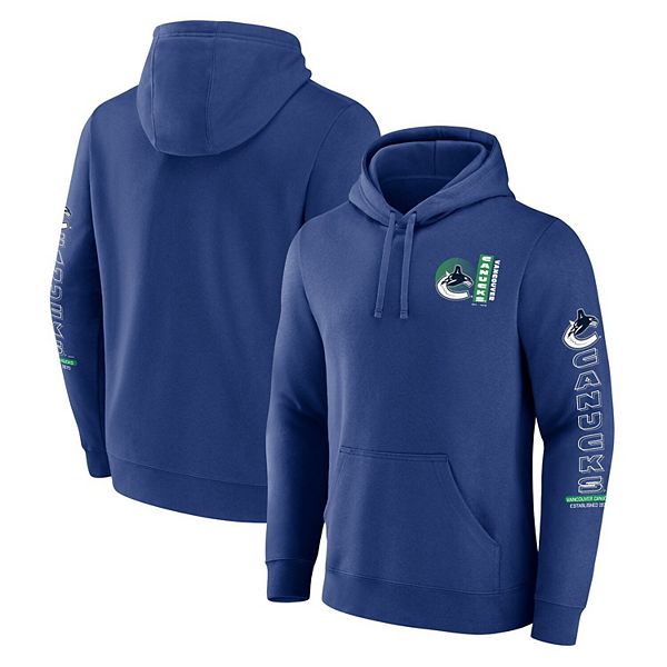 

Мужской синий худи vancouver canucks revolution Fanatics