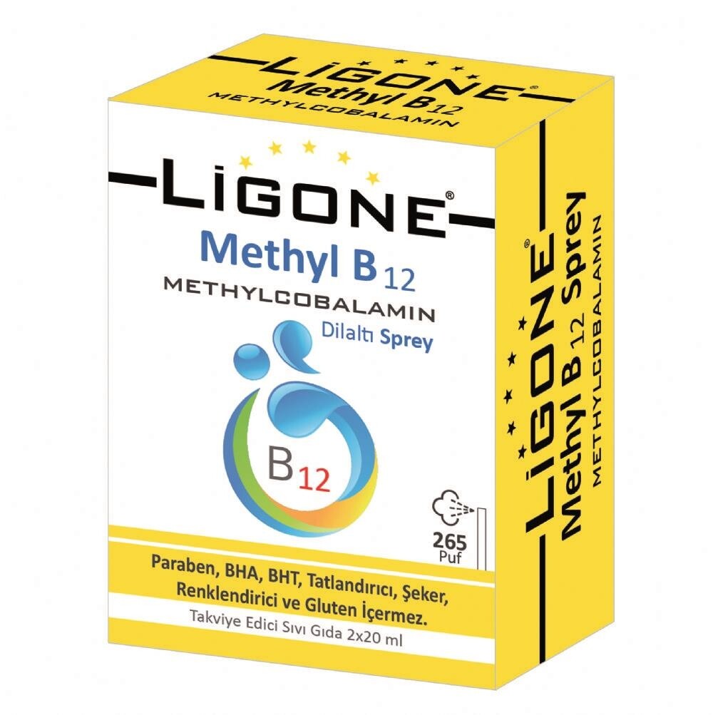 

Ligone Methyl B12 Methylcobalamin Sublingual Spray 2 x 20 мл RC FARMA