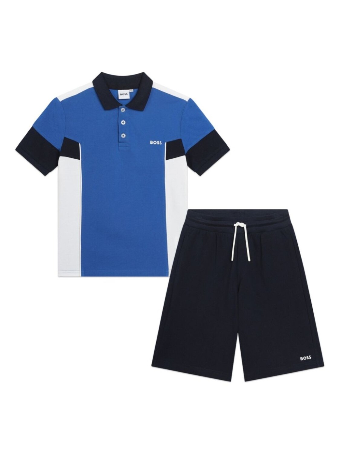 

BOSS Kidswear спортивный костюм с логотипом, синий