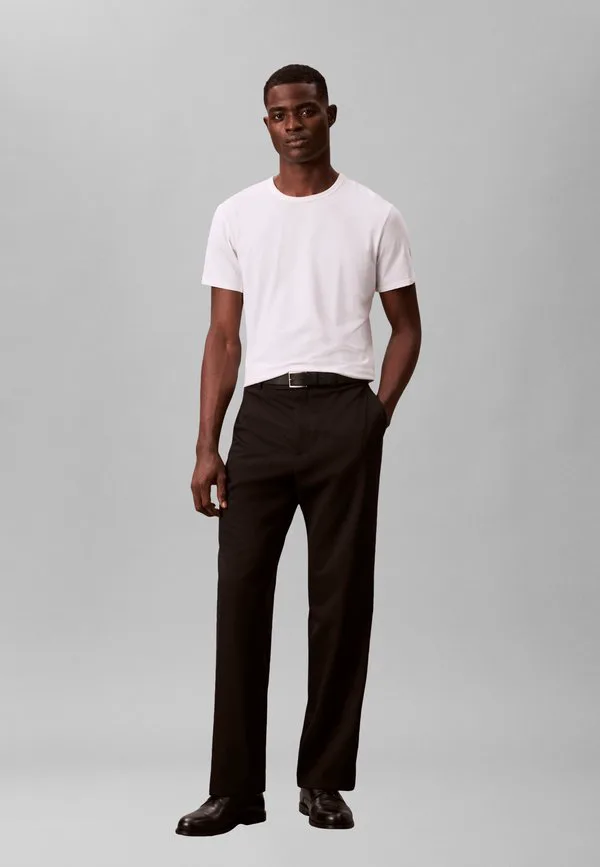 Футболка с круглым вырезом, базовая модель Calvin Klein, Bright White — фото 2