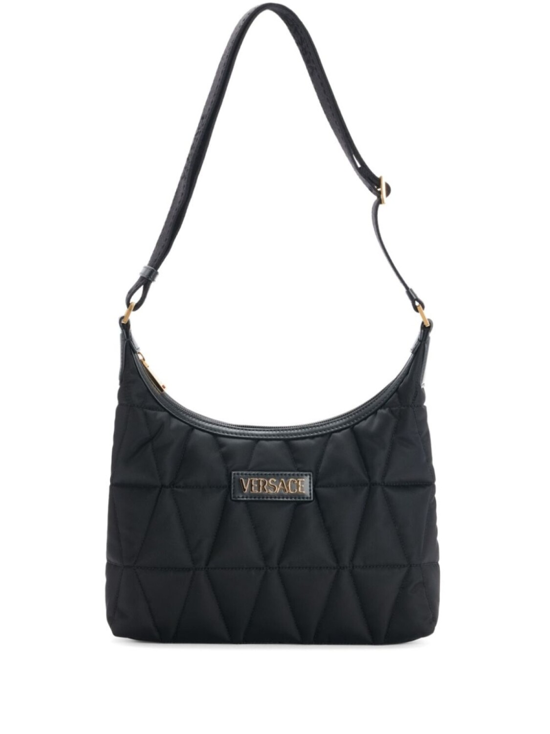 

Мягкая сумка через плечо Versace, черный
