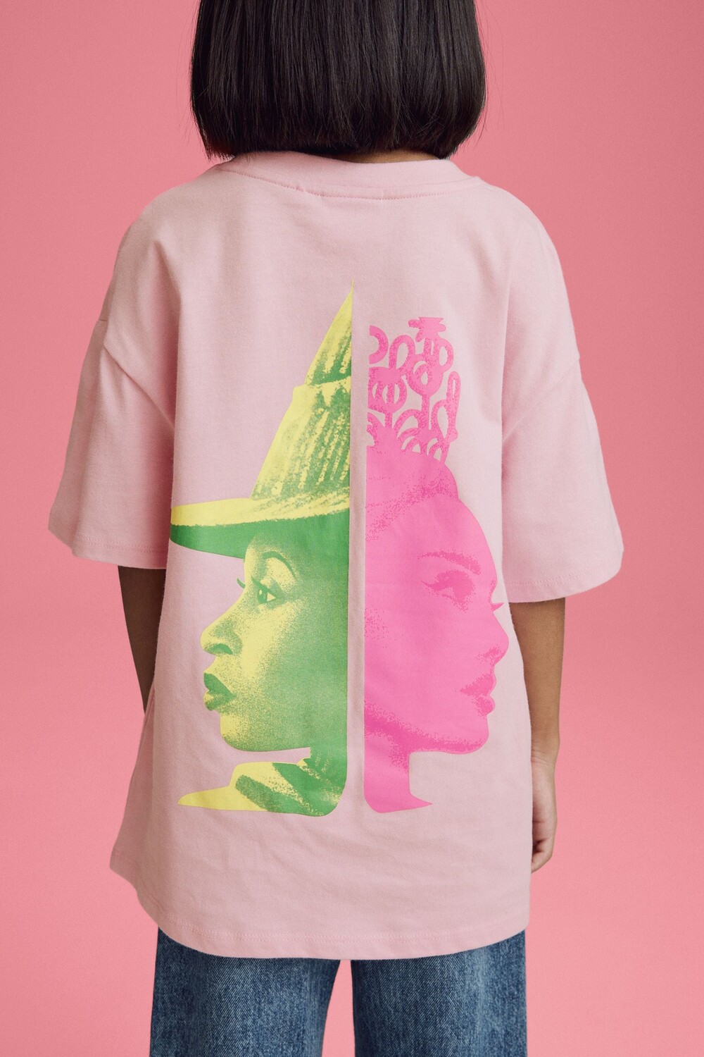 Футболка Wicked oversize из 100% хлопка (6 16 лет) Next, розовый — фото 3