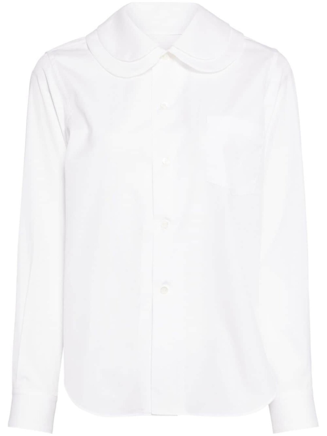 

Comme Des Garçons Girl рубашка с двойным воротником, белый