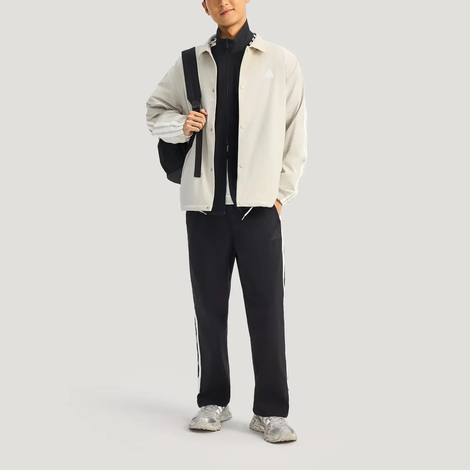 Мужская куртка Coach FW25 ST 3ST Adidas, miracle bauxite коричневый — фото 4