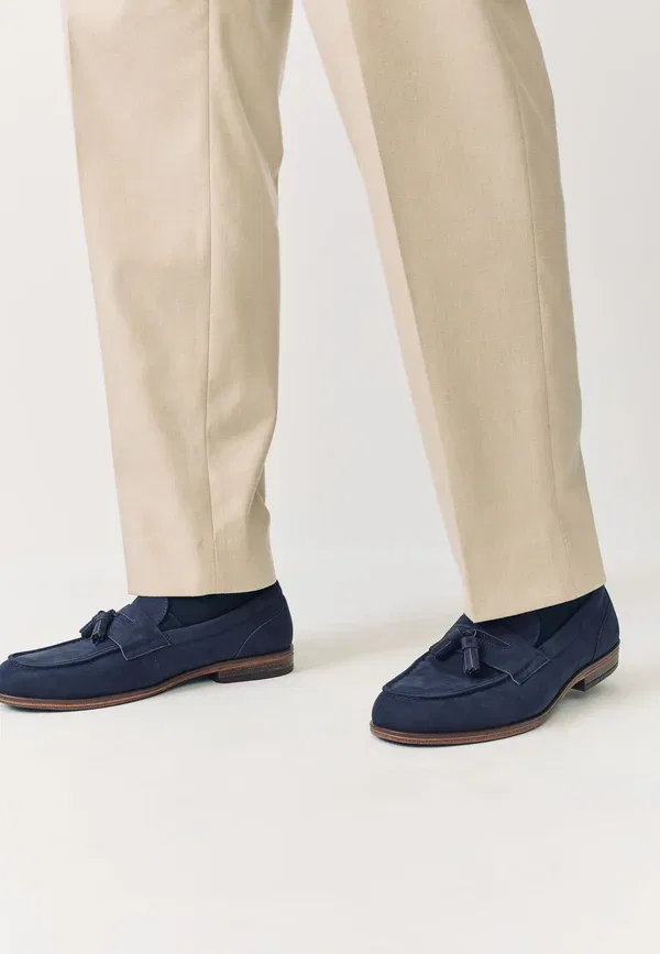 Лоферы с кисточками Regular fit slip ons Next, темно-синий — фото 2
