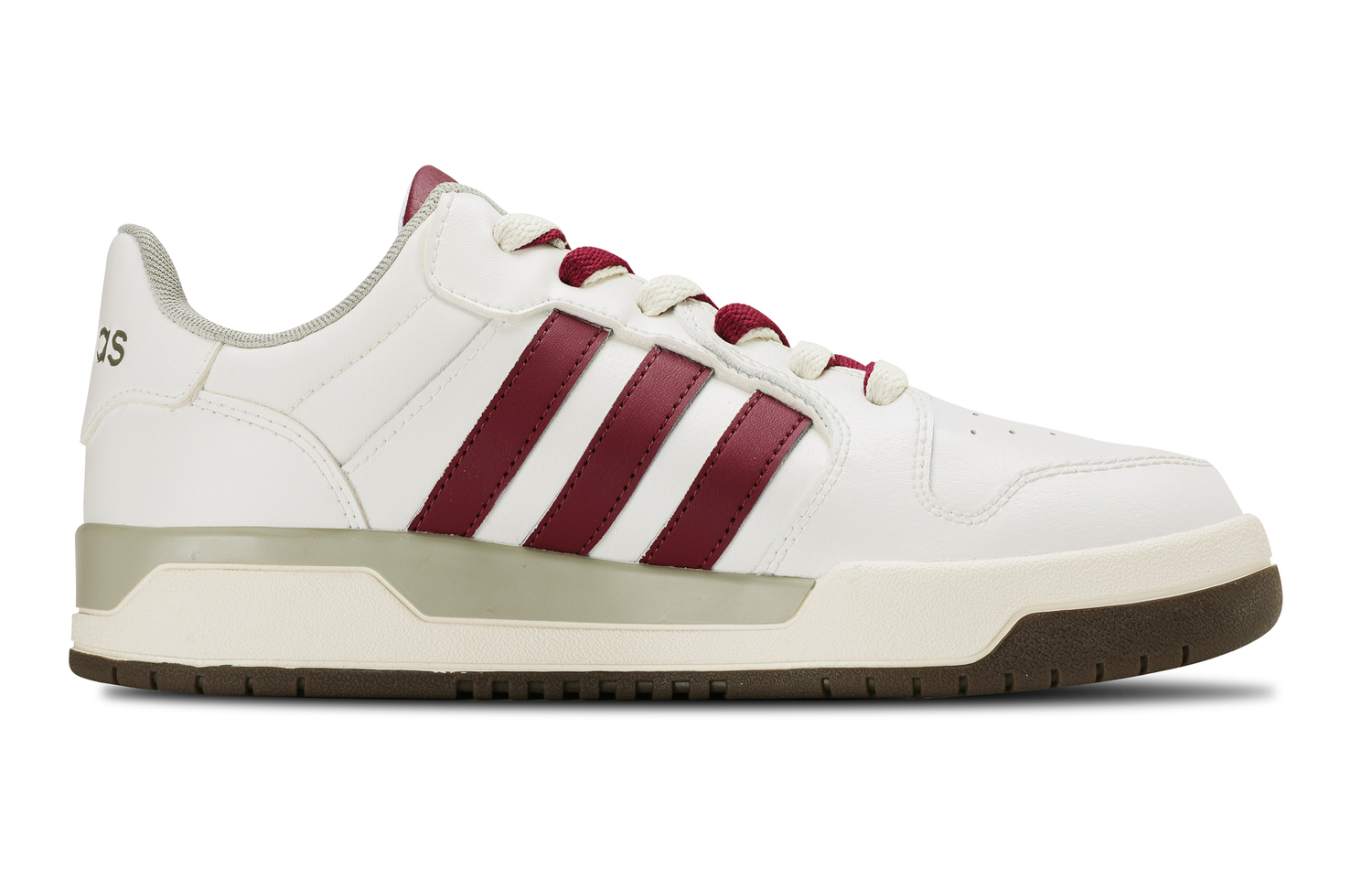 Entrap Synthetic Leather Low top Skateboard Shoes Unisex Beige Adidas Neo, экрю — фото 3