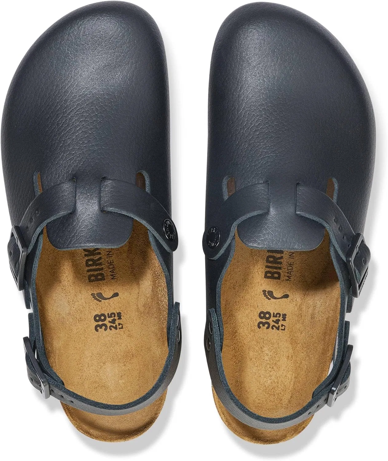 Женские и мужские тапочки Birkenstock Tokio Pro, кожаные мюли, сабо - сертифицированы по стандарту EN ISO 20347:2145 - рабочая обувь для медицинских, ресторанных и сервисных работников — фото 2