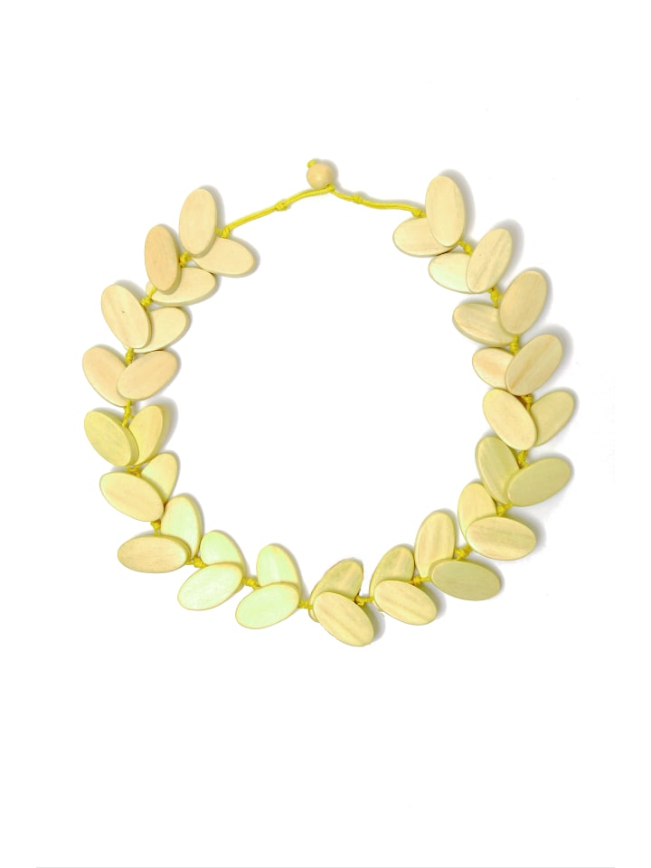 

Collezione alessandro Короткое ожерелье «Анке» желтого цвета