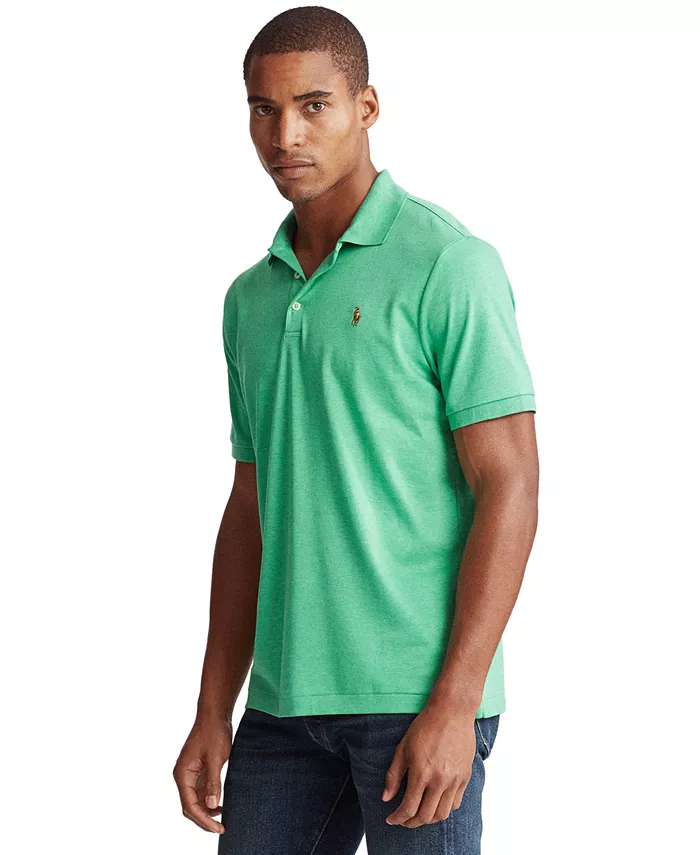 

Мужская хлопковая поло Big & Tall Classic Fit Polo Ralph Lauren, синий