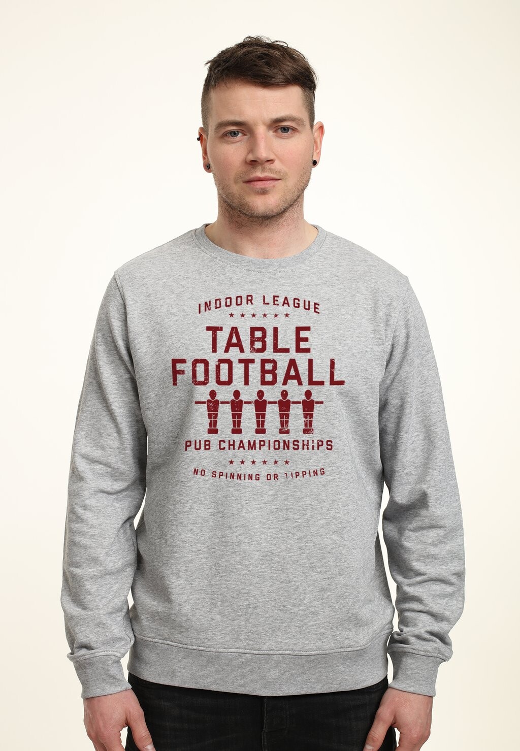 

Толстовка ORIGINAL & UNRESTORED TABLE FOOTBALL Henry Tiger, цвет Mottled Light Grey
