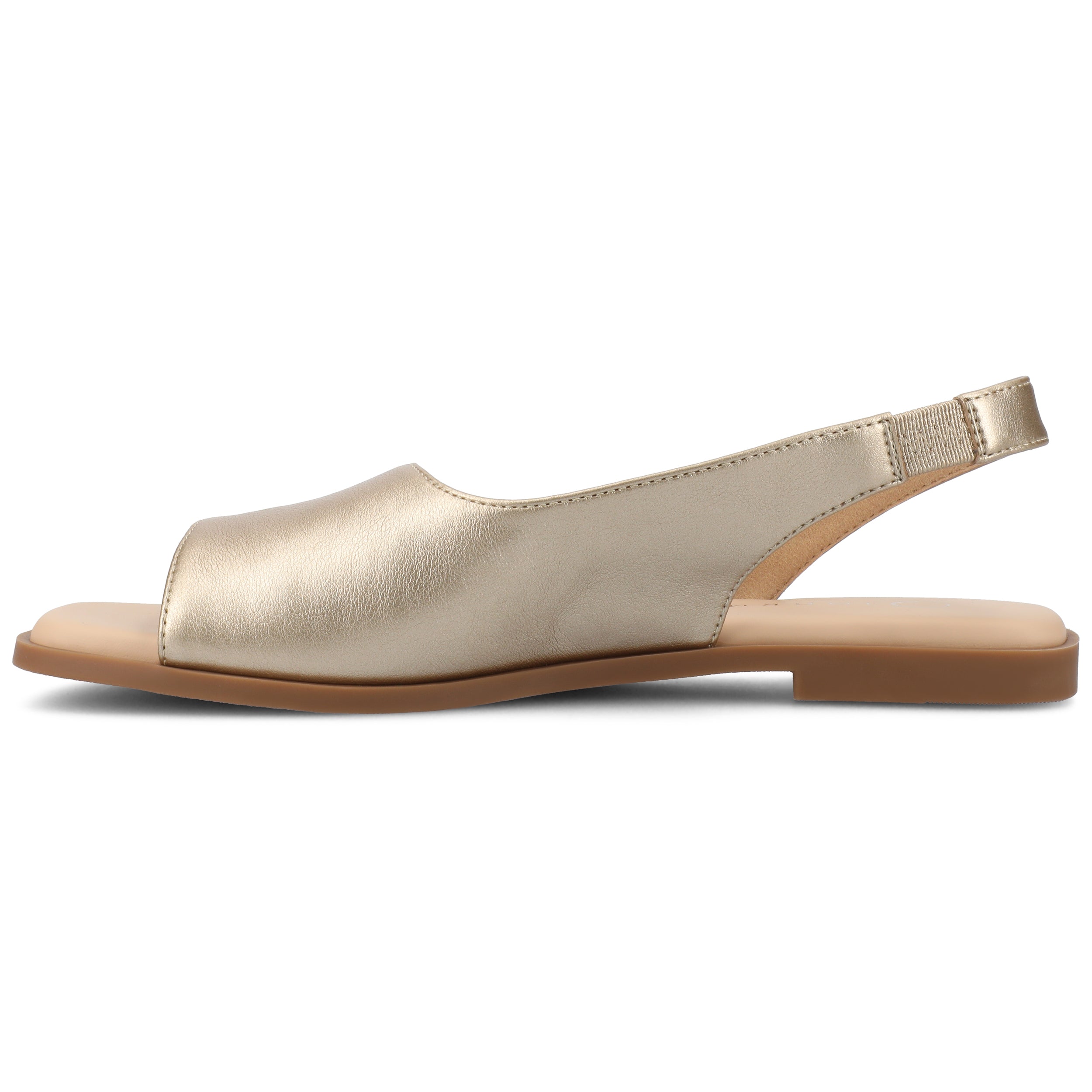 Женские сандалии Brinsley от Journee с широкой колодкой Journee Collection, Champagne — фото 2