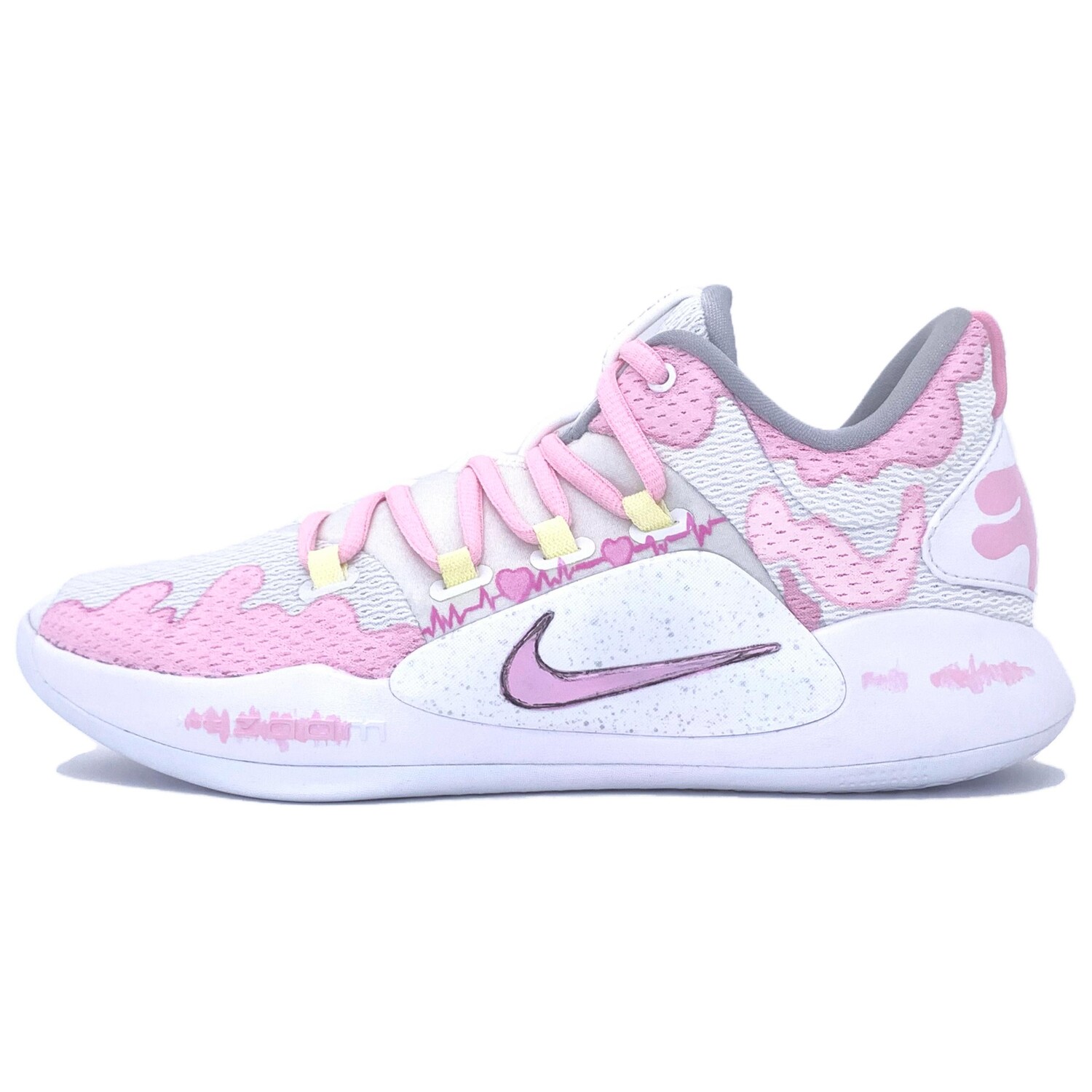 

Баскетбольные кроссовки Hyperdunk X Basketball Shoes Men Low-Top White Pink Yellow Nike