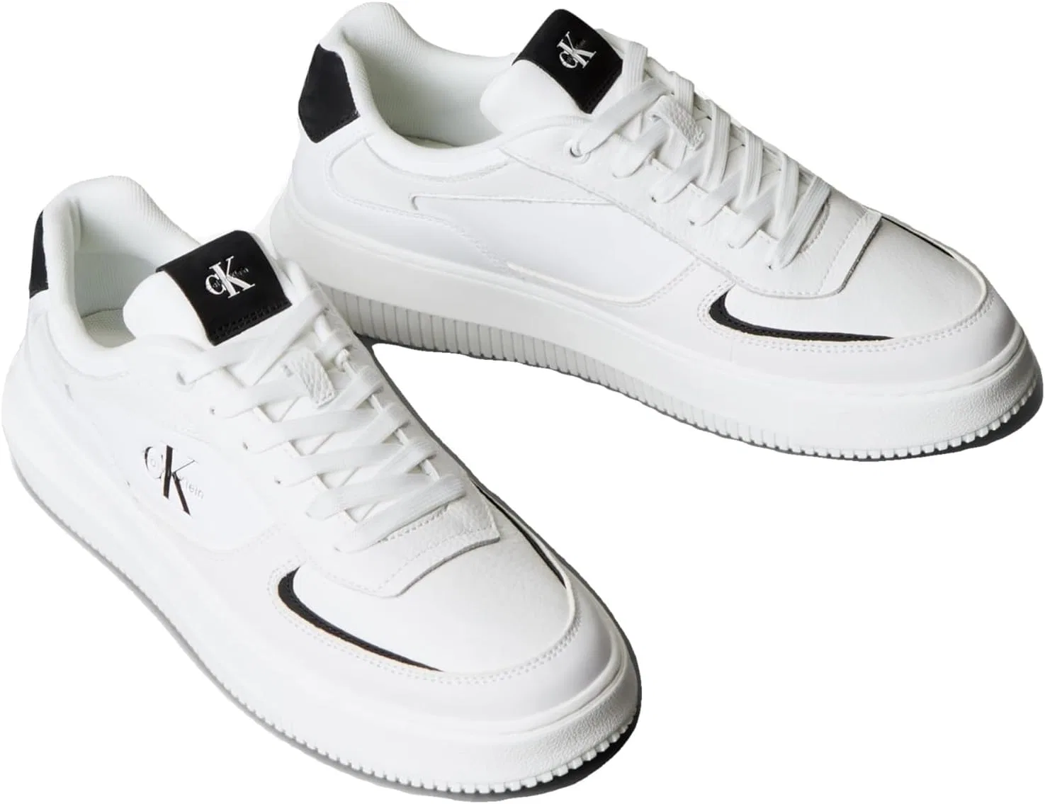 Мужские низкие кроссовки Calvin Klein Chunky Cupsole LTH Nu Ym0ym01426, White Bright White Black — фото 2