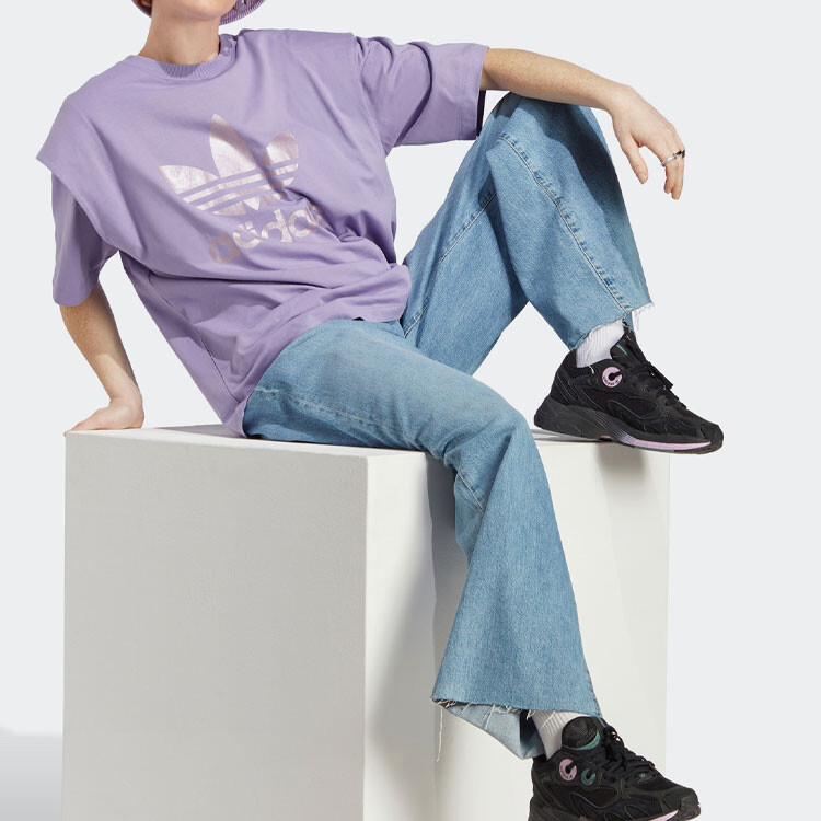 Футболка женская фиолетовая Adidas — фото 2