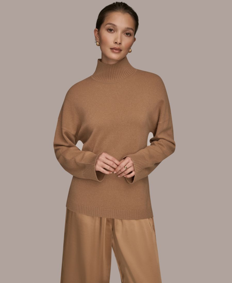 

Женский свитер с высоким воротником Donna Karan Weekend, Fawn