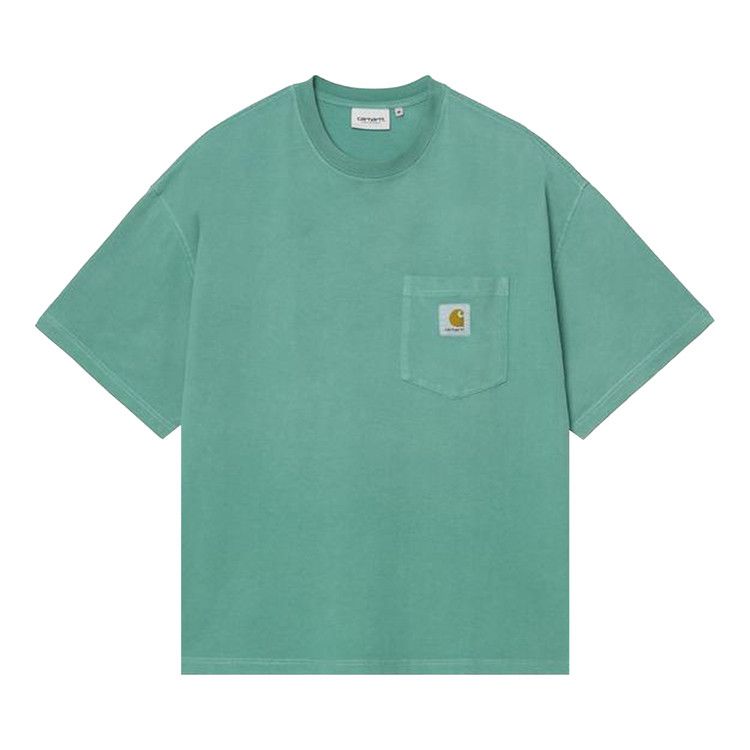

Футболка Carhartt WIP Chalk Wash Hudson Pocket Tee, Saguro