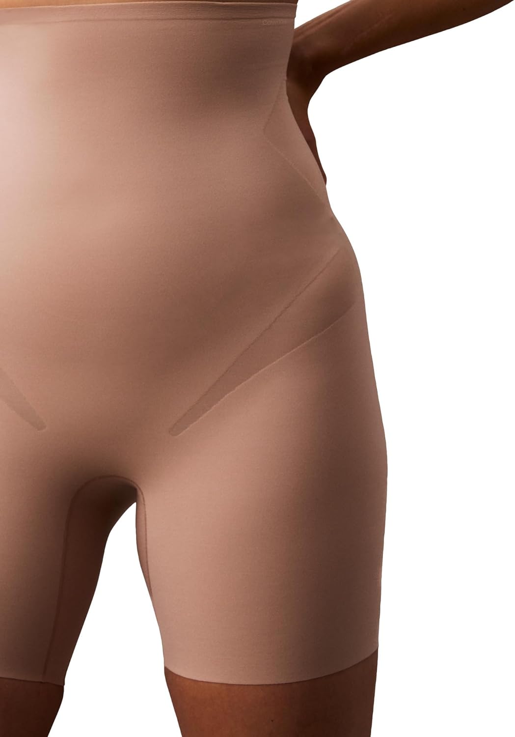 Женское корректирующее белье Calvin Klein, эластичное, с высокой талией, длиной до середины бедра, Cedar — фото 3
