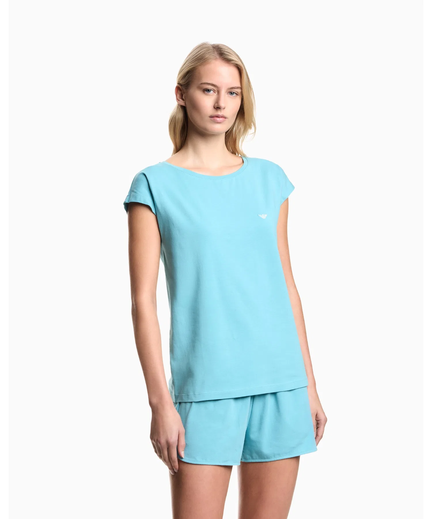 Пижамный комплект [Emporio Armani] ASV, органический трикотаж, шорты.