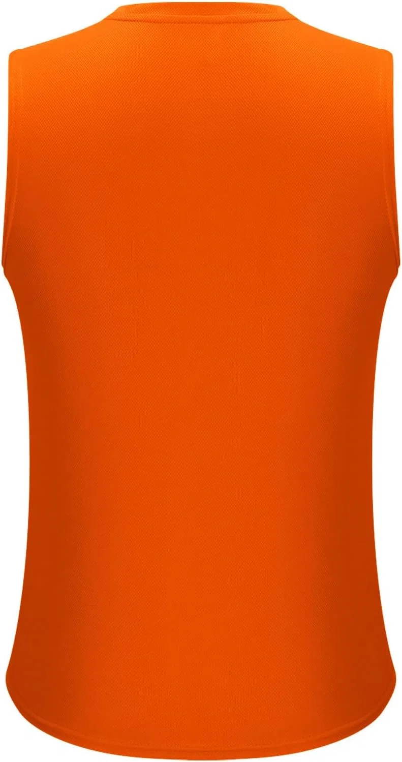 Мужской топ для тренировок, Quick Dry, Generic, Orange — фото 3