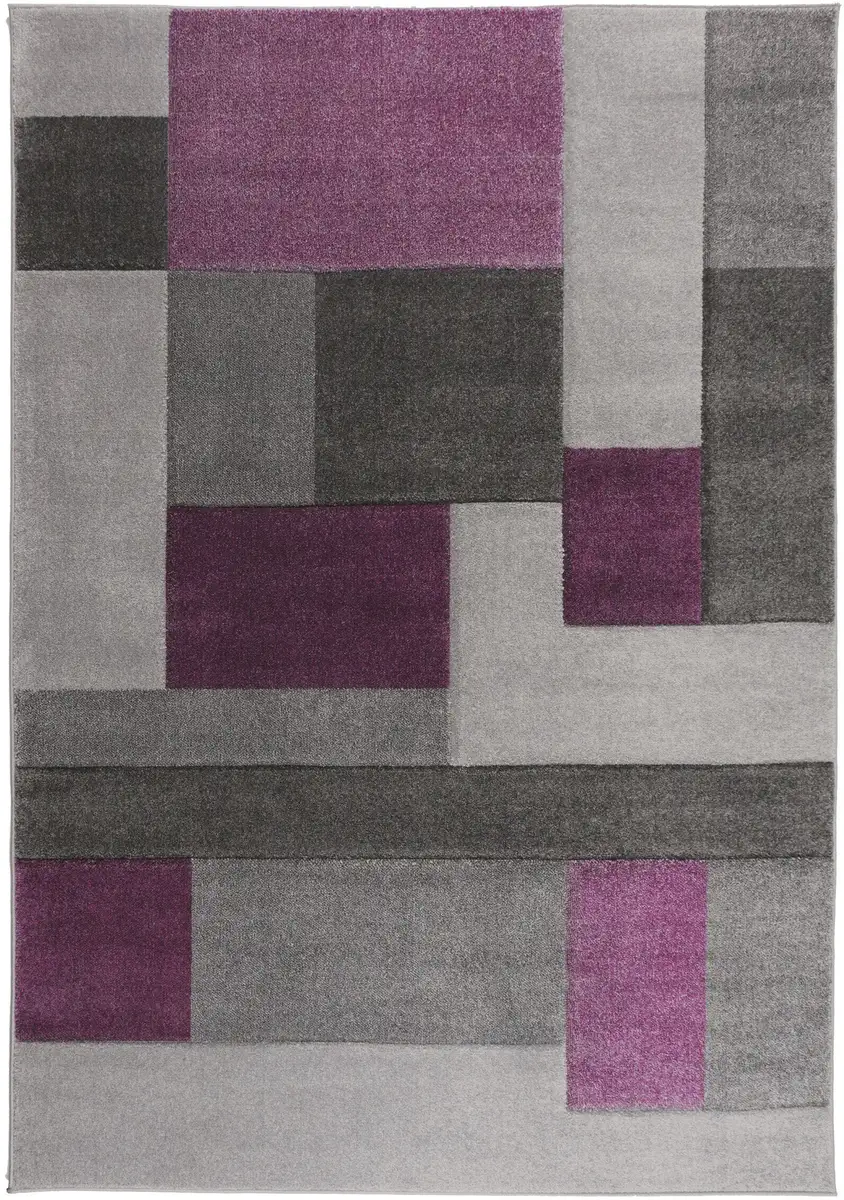 

FLAIR RUGS ковер "Космос", прямоугольный, лоскутный дизайн, разноцветный, с эффектом high-low 80х150 см, цвет Lila