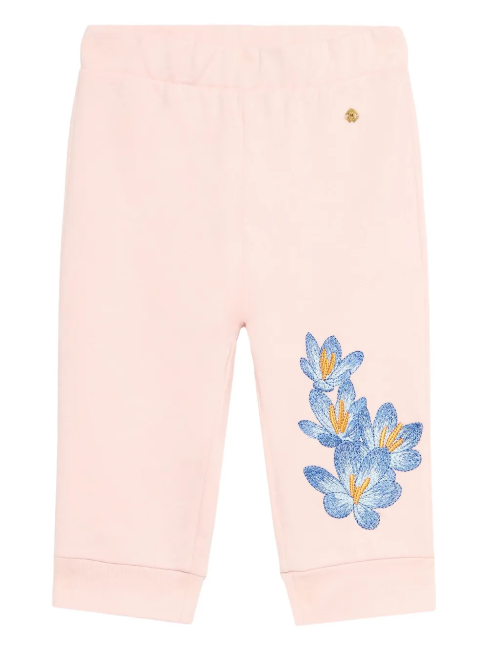 Спортивные брюки с вышитым логотипом Roberto Cavalli Junior, розовый — фото 4