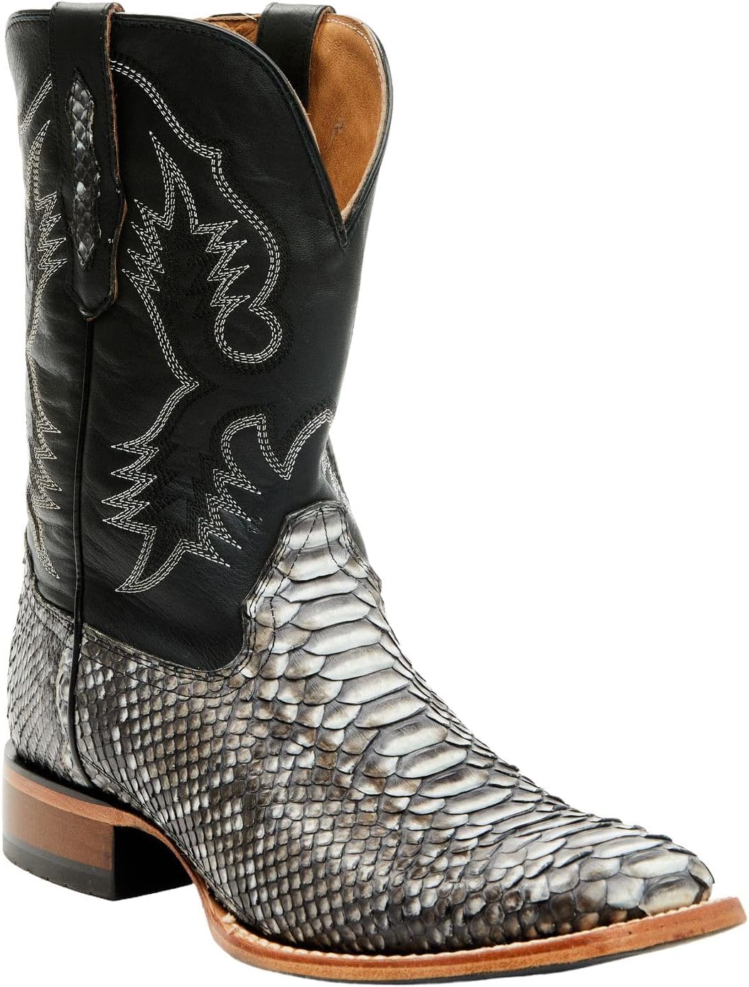 

Мужские ковбойские сапоги Cody James Exotic Python Nevado с широким квадратным носком - Becjdd24-04, черный