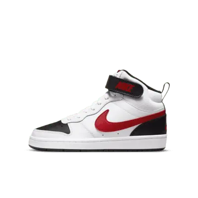 

Кроссовки Nike Court Borough Mid 2, цвет White/Black/University Red