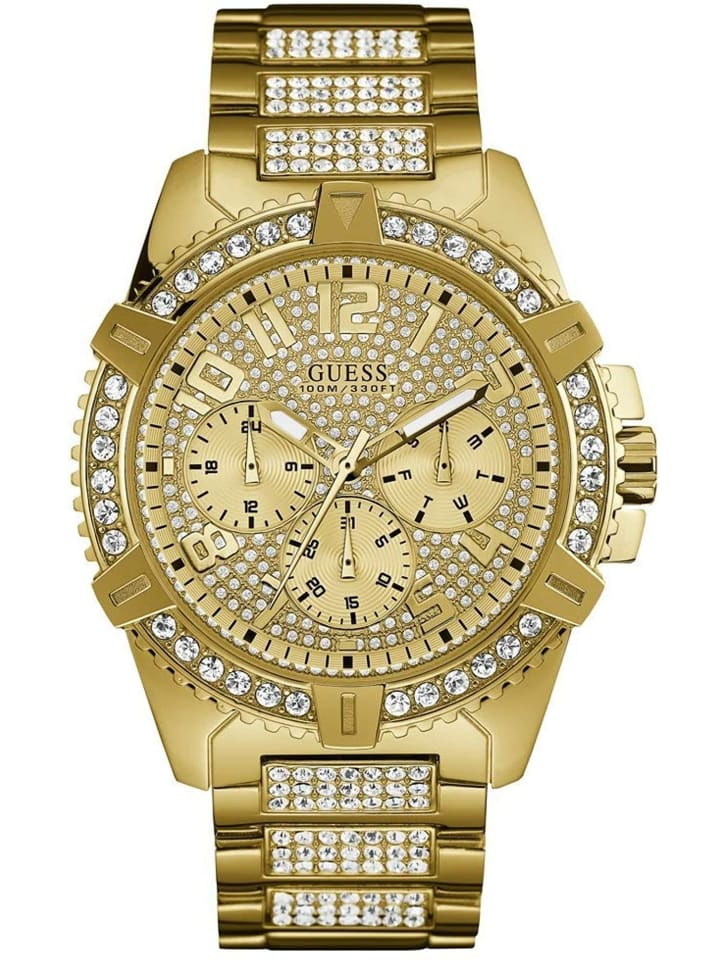 

Guess Мужские аналоговые часы в золотом исполнении