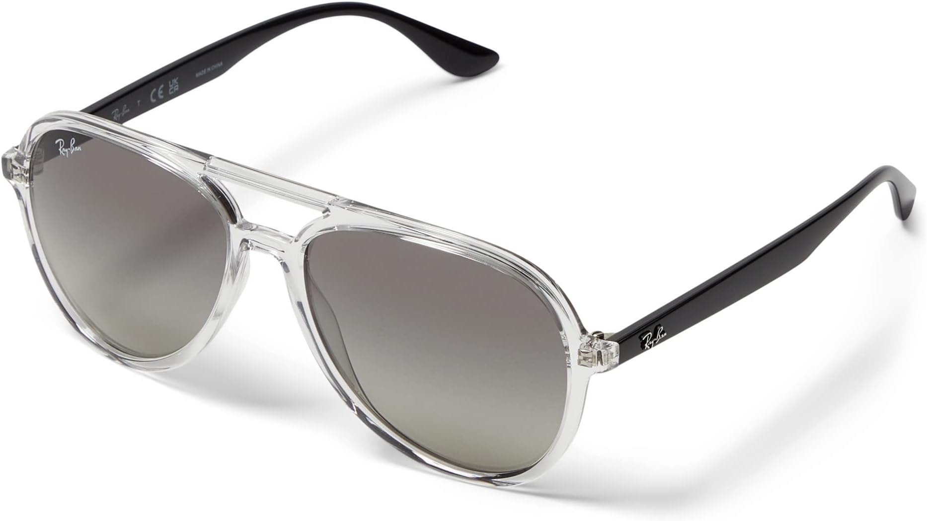 

Солнцезащитные очки 57 mm 0RB4376 Ray-Ban, цвет Transparent/Grey Gradient