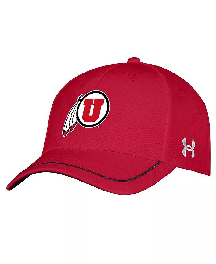 

Молодежная красная кепка Utah Utes Blitzing Accent Performance Adjustable Hat для мальчиков и девочек Under Armour