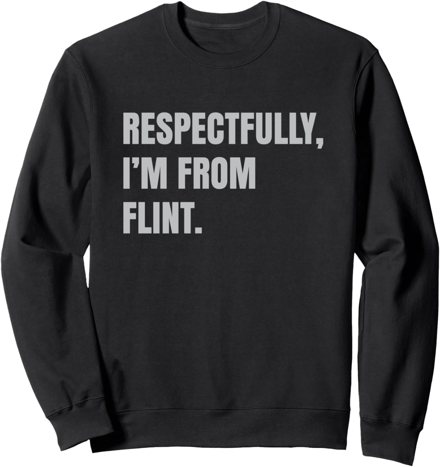 

С уважением, я из Флинта. Толстовка, черная We Are Flint, Черный, С уважением, я из Флинта. Толстовка, черная We Are Flint