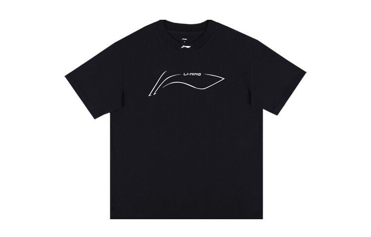 

Футболка унисекс черная Lining, черный