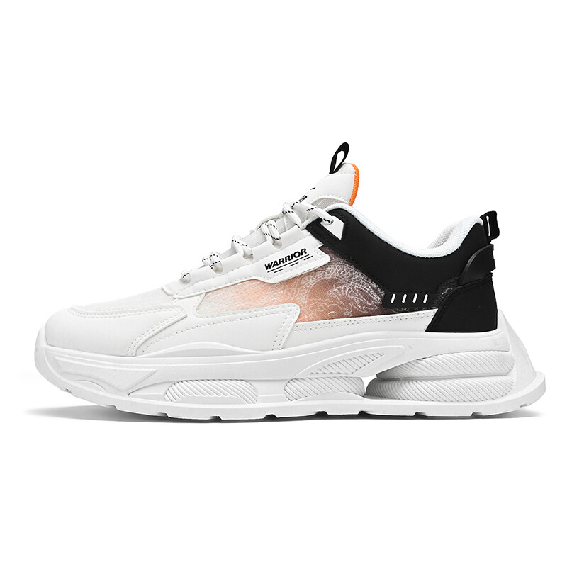 

Кроссовки мужские Lifestyle Shoes Men Low-Top Warrior, белый/черный/оранжевый