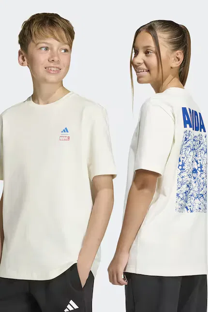 Футболка Marvel Adidas, бежевый — фото 3