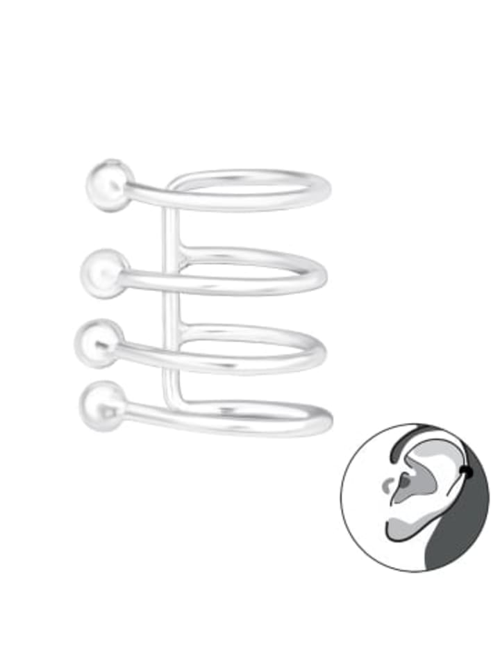 

Alexander York Серьга-кафф из серебра 925 пробы