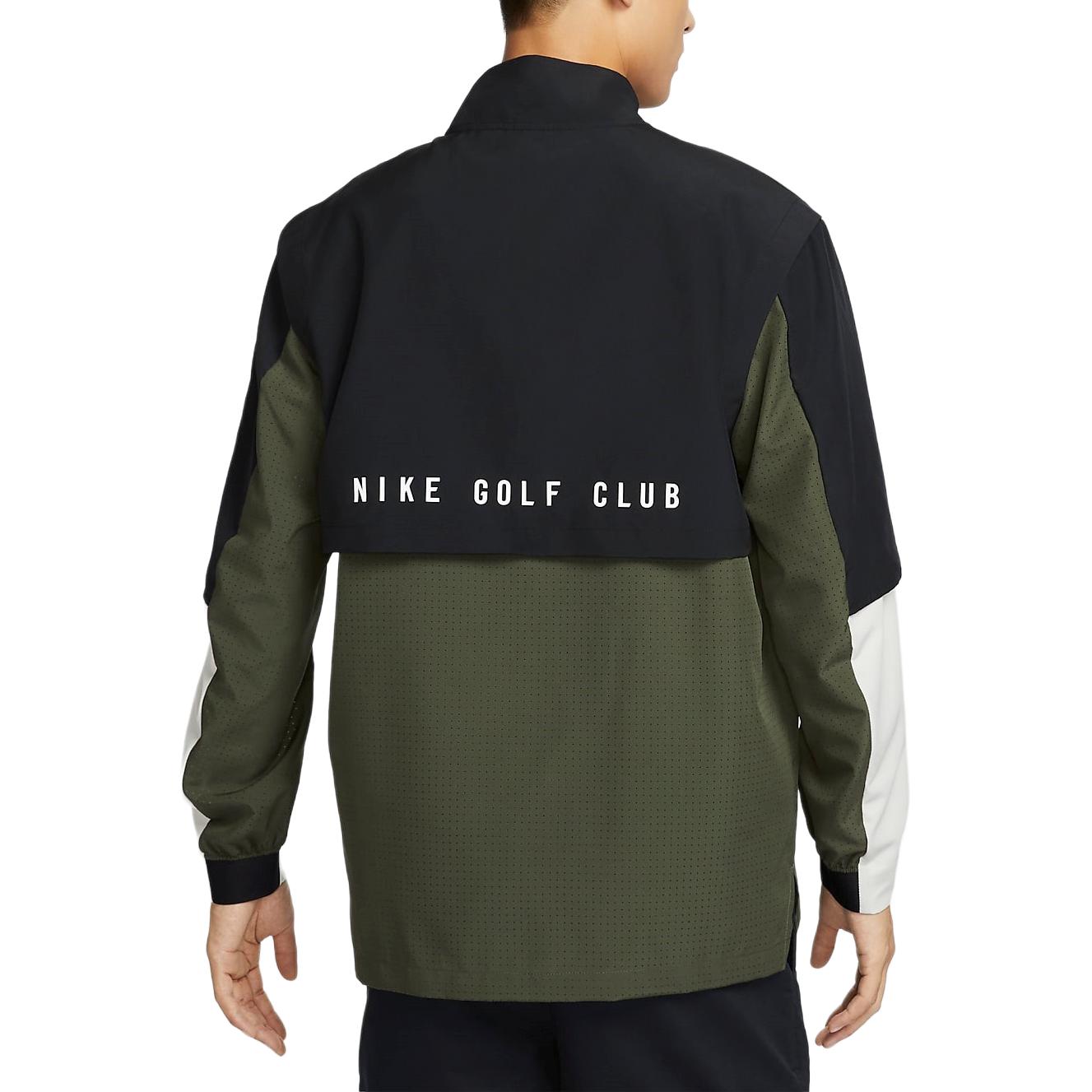 Nike Клубная одежда для гольфа Dri Fit мужская черная/хаки зеленая/светлая кость/белая — фото 4