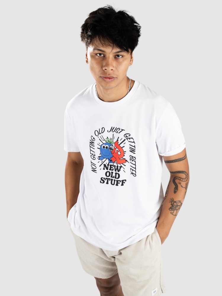 

Футболка Iriedaily X Blue Tomato New Old Stuff T-Shirt, white, Белый, Футболка Iriedaily X Blue Tomato New Old Stuff T-Shirt, white