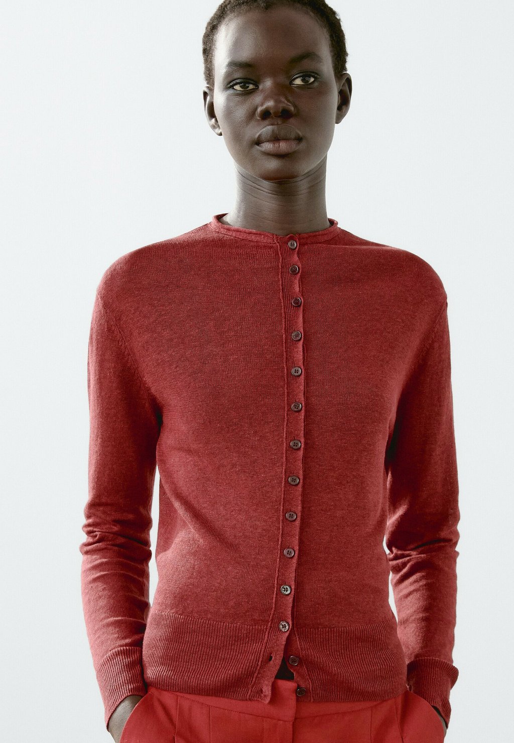 

Кардиган Massimo Dutti, красный