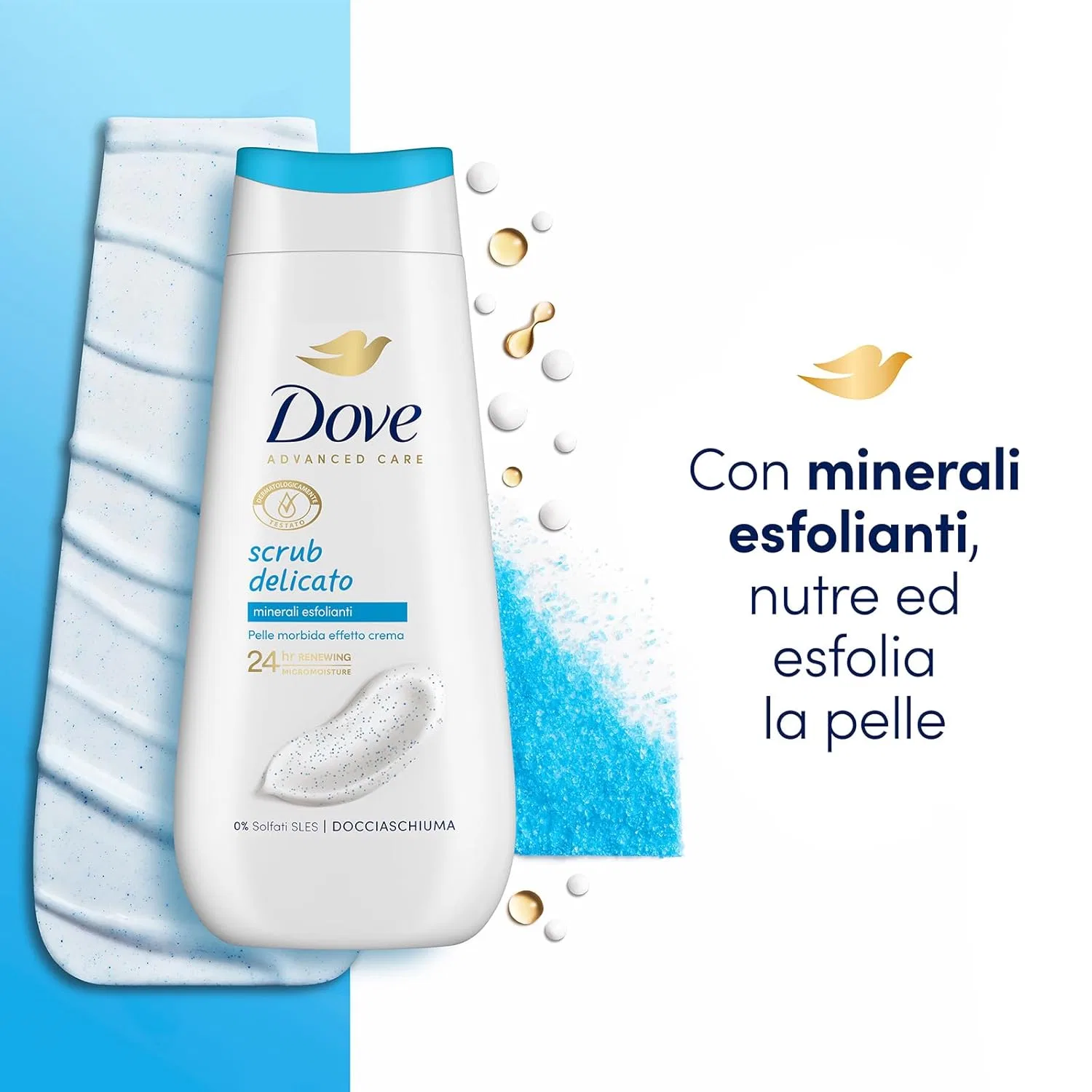 Увлажняющий гель для душа Gentle Exfoliating от Dove, 6 штук Dove — фото 3